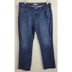 Levis‎ Womens 505 Straight Leg Mid Rise Blue Ash Jeans 15505-0111 Sz 33